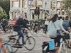 Fahrradfahrer in der Stadt