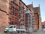 Gerüst an der Einbecker Stiftskirche