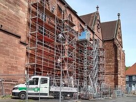 Gerüst an der Einbecker Stiftskirche