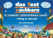 Plakat Europäischer Nachbarschaftstag